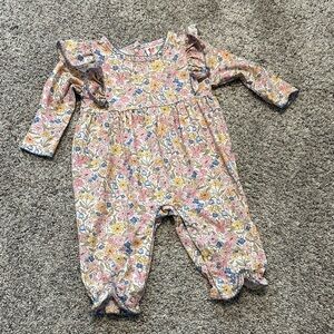 Floral ruffle romper